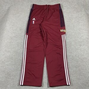 Vintage Adidas Cleveland Cavaliers Warm Up Track Pants Mens Large Red Striped